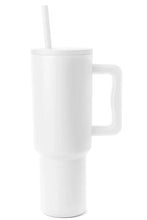 Cargar imagen en el visor de la galería, Monochromatic Stainless Steel Tumbler with Matching Straw