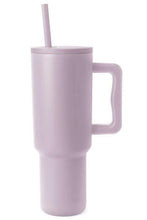 Cargar imagen en el visor de la galería, Monochromatic Stainless Steel Tumbler with Matching Straw