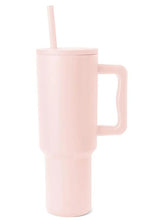 Cargar imagen en el visor de la galería, Monochromatic Stainless Steel Tumbler with Matching Straw