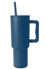 Cargar imagen en el visor de la galería, Monochromatic Stainless Steel Tumbler with Matching Straw