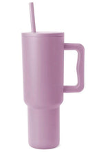 Cargar imagen en el visor de la galería, Monochromatic Stainless Steel Tumbler with Matching Straw