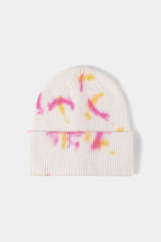 Load image into Gallery viewer, Tie-Dye Cuffed Rib-Knit Beanie Hat
