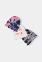 Load image into Gallery viewer, Tie-Dye Cuffed Rib-Knit Beanie Hat
