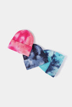 Load image into Gallery viewer, Tie-Dye Cuffed Rib-Knit Beanie Hat
