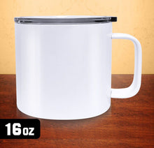 Load image into Gallery viewer, Stainless Steel Mug Sublimation White 16 Oz
