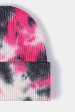 Load image into Gallery viewer, Tie-Dye Cuffed Rib-Knit Beanie Hat
