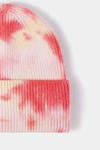 Load image into Gallery viewer, Tie-Dye Cuffed Rib-Knit Beanie Hat
