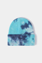 Load image into Gallery viewer, Tie-Dye Cuffed Rib-Knit Beanie Hat
