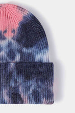 Load image into Gallery viewer, Tie-Dye Cuffed Rib-Knit Beanie Hat
