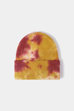 Load image into Gallery viewer, Tie-Dye Cuffed Rib-Knit Beanie Hat
